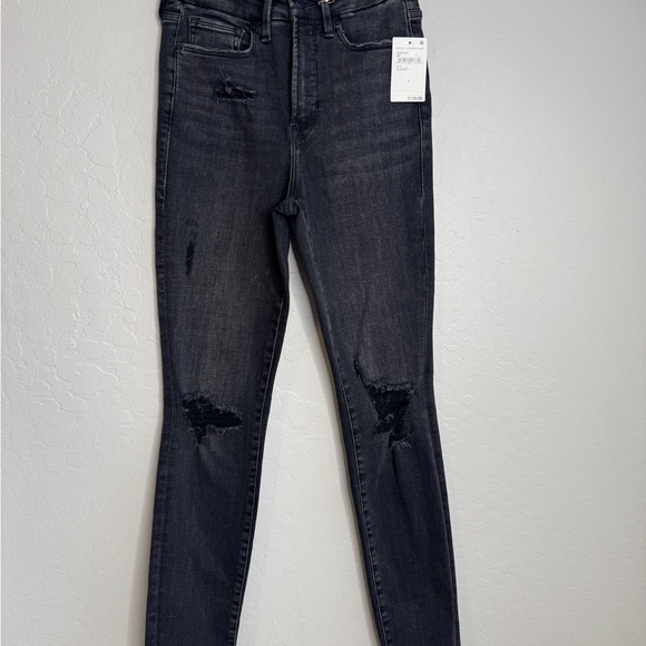 Good American Women's Black Distressed Jeans NWT - Picture 10 of 10